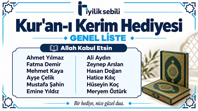 Kur’an Hediyesi · Genel Liste